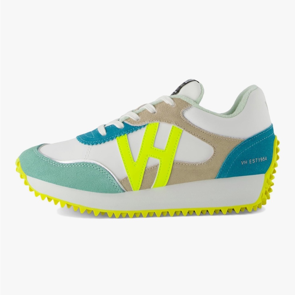 BRAND NEW Never Worn Vintage Havana Cosmic White and Neon Sneakers